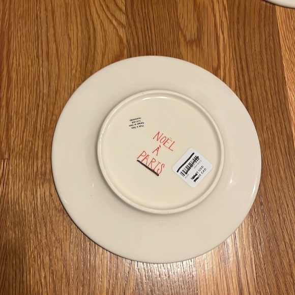 NWT Christmas Time In The City Dessert Plate Paris - Picture 8 of 9